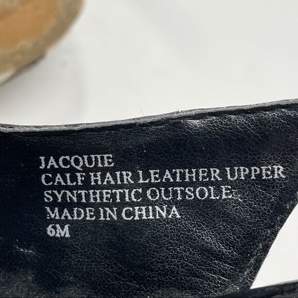 WHBM | Jacquie Calf Hair Leather Sling Back Pumps Women's Size 6 - Picture 8 of 8